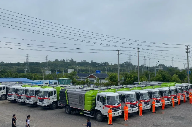 15天！盈峰環(huán)境快速響應(yīng)客戶需求，順利交付約3000萬元環(huán)衛(wèi)裝備